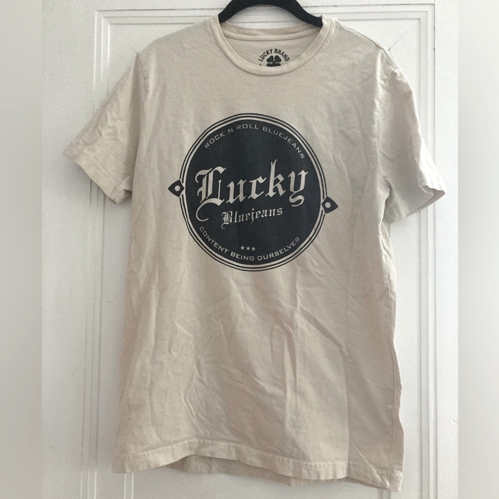 Lucky Brand | Graphic Off White T-shirt Y2K